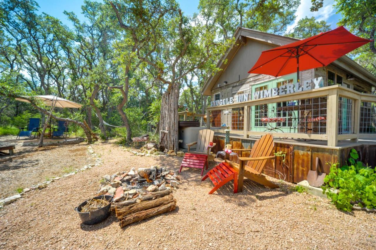 Snuggle Inn Wimberley Cabin With Fire Pit And Deck Exteriér fotografie